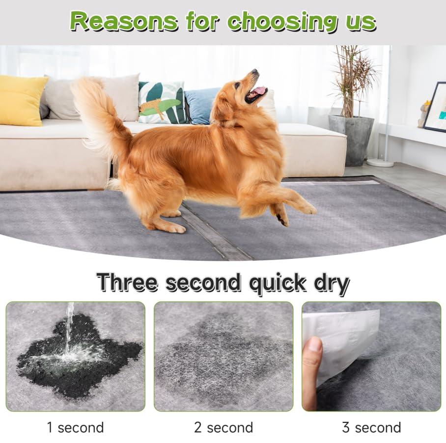 36"x36" Activated Charcoal Pee Pads for Dogs , 32 Count, Extra Large, Super Absorbent, Leakproof and Odor Resistant, Disposable Puppy Pads, Pet Training Pads, Potty Pads - size: 36"x36"