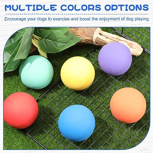 Hiboom 15 Pack Natural Rubber Tennis Balls for Dogs Catching Pet Dog Balls for Fetch Training 2.4 Inch Interactive High Bounce and Floatable pet Toy for Park Beach Gift(Blue) - color: Blue
