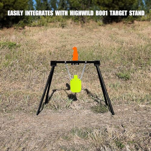 Highwild Resetting Target, Rated for .22 Rimfire - Large Size and 2.5 Inch Shooting Targets | Pop-Up Steel Prairie Dog - color: B- .22 Auto Resetting Prairie Dog