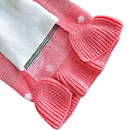 CHBORCHICEN Pet Dog Sweaters Classic Knitwear Turtleneck Winter Warm Puppy Clothing Cute Strawberry and Heart Doggie Sweater (XS, Dress-Pink) - color: Dress-Pink, size: X-Small