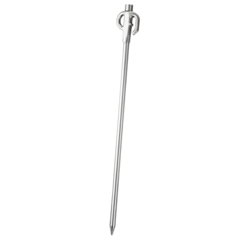 Luxshiny Outdoor Tent Stake and Puppy Tie Out Stake, Heavy Duty Metal Camping Ground Nail for Dog Tie-Down, Portable Pet Camping Anchor for Outdoor Use
