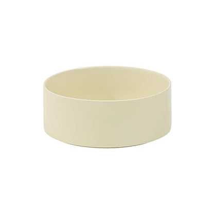 Havniva 8.3inch Ceramic Dog Bowls Dog Food Bowl for Large Breed Dog Food and Water Bowl Non-Slip Dog Dish Large Capacity Feeding Pet Water Bowl - color: 1 Bowl - Light Yellow, size: 8.3inch
