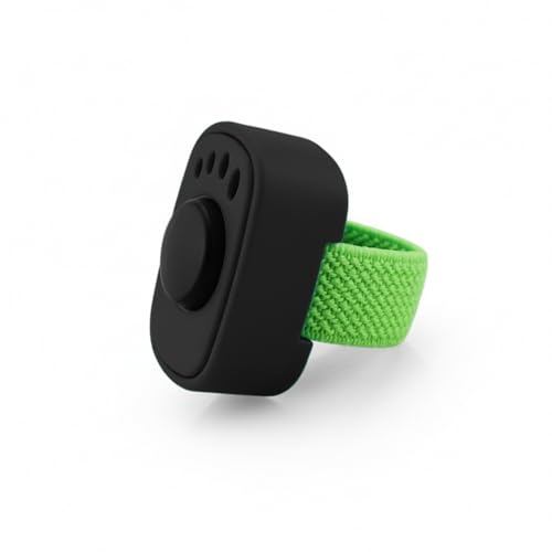 Dog Training Clicker with Wrist Strap - Battery-Free ABS Plastic Tool for Precise Sound Cues (1 Pack, Black)