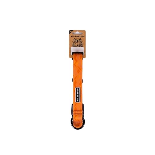 Wilderdog Waterproof Dog Collar - Repels Water & Dirt - Medium 13"-18" - Terracotta - color: Terracotta, size: Medium