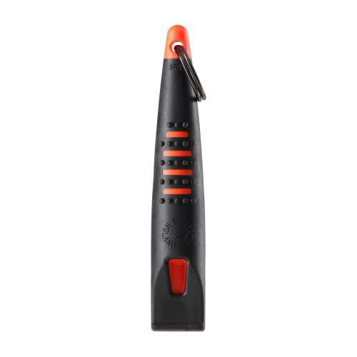 ACME Alpha 211.5 Professional Dog Training Whistle with Enhanced Ergonomic Grip. BPA-Free Plastic. 110 dBA. Long Range. Standardized Frequency. Weatherproof. Made in the UK (Black on Day Glow Orange) - color: Black on Day Glow Orange