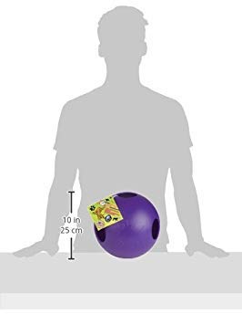Jolly Pets Teaser Ball Dog Toy, Extra Large/10 Inches, Purple, X - Large/10 Inches (1510 PR) - color: Purple, size: XL (10 in)