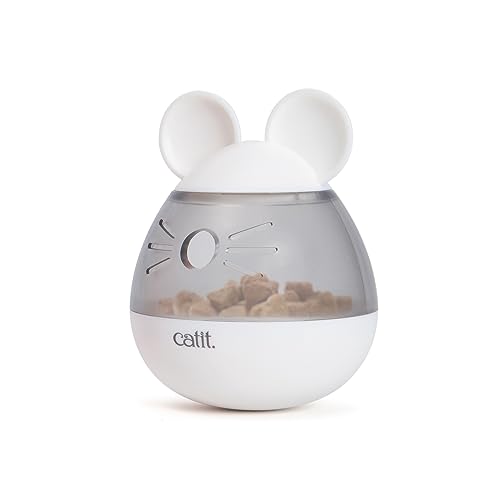 Catit PIXI Treat Dispenser, Interactive Treat Dispensing Cat Toy, Mouse