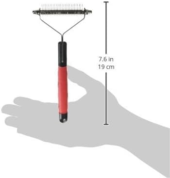 Paw Brothers 26 Blade Fine Double Wide Dematting Undercoat Rake for Dogs and Cats, Professional Grade, Dog Shedding Brush, Stainless Steel Blades, Rounded Gentle Teeth - size: 1 Count (Pack of 1)