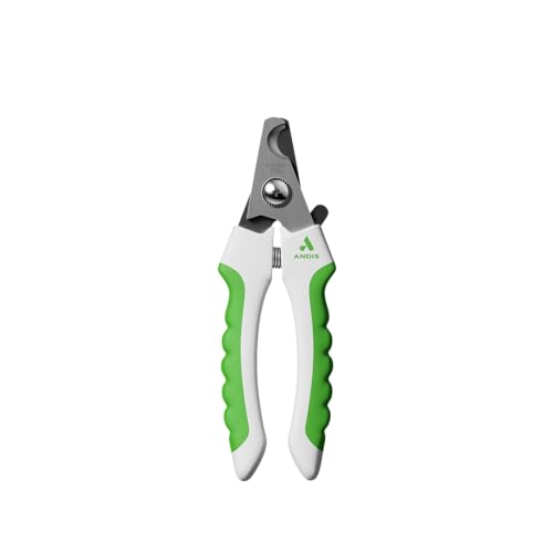 Andis 68575 Animal Nail Cutter for Small Breeds - Stainless Steel Blades with Sharp Efficiency - Designed for Repeated Use & Recommended by Pet Trainers – Medium Size & White/Green (Pack of 12) - size: Pack of 12, style: New Version