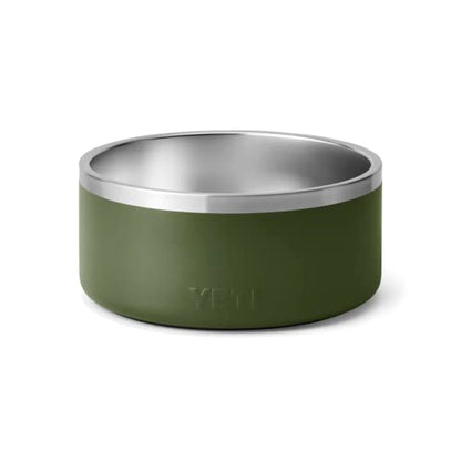 YETI Boomer 8, Stainless Steel, Non-Slip Dog Bowl, Holds 64 Ounces - color: Highlands Olive