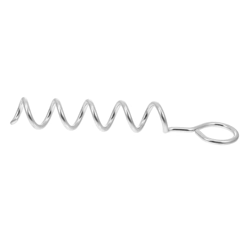 VICASKY Spiral Metal Dog Stake with Handle, Heavy-Duty Ground Anchor for Yard and Outdoor Use, Portable Pet Tie-Out Stake for Dogs