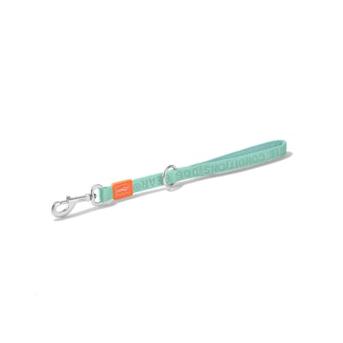 HOWGO Short Dog Leash - Aviation Aluminum Hook Lightweight Padded Handles Rope Traffic Leashes for Large Dogs,No Tangle Dog Leash Coupler,Mint Green - color: Mint Green