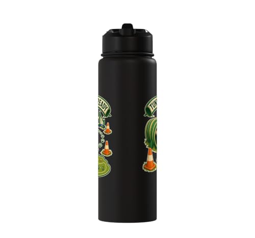 TUNNEL RUN READY Dog Agility Cones Stainless Steel Insulated Water Bottle - color: Black