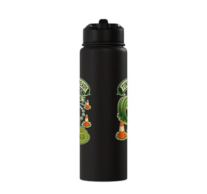 TUNNEL RUN READY Dog Agility Cones Stainless Steel Insulated Water Bottle - color: Black