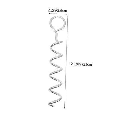 HEMOTON Dog Tie Out Stake Heavy Duty Portable Dog Ground Anchor for Secure Outdoor Use Spiral Design Durable Material for Camping Stable Performance