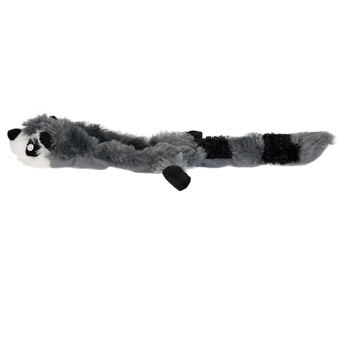 Hyper Pet Critter Skinz Raccoon Stuffing Free Plush Soft Dog Toy, Large, Pack of 1 - size: Large, style: Raccoon