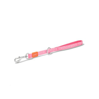 HOWGO Short Dog Leash - Aviation Aluminum Hook Lightweight Padded Handles Rope Traffic Leashes for Large Dogs,No Tangle Dog Leash Coupler,Pink - color: Pink