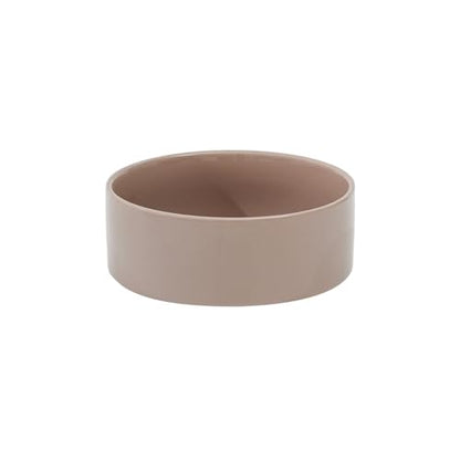 Havniva 7.3inch Ceramic Dog Bowls Dog Food Bowl for Medium Breed Dog Food and Water Bowl Non-Slip Dog Dish Large Capacity Feeding Pet Water Bowl - color: 1 Bowl - Brown Coffee, size: 7.3inch