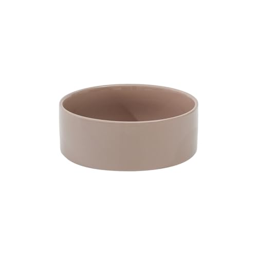 Havniva 7.3inch Ceramic Dog Bowls Dog Food Bowl for Medium Breed Dog Food and Water Bowl Non-Slip Dog Dish Large Capacity Feeding Pet Water Bowl - color: 1 Bowl - Brown Coffee, size: 7.3inch