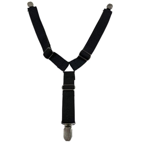 Pet Diaper Fasteners with Adjustable Length for Small to Large Pets Puppy Sanitary Pantie Anti-Slip Suspender Straps Dog Diaper Suspenders Pet Diaper Fasteners Dog Belly Suspenders - color: Black, size: M