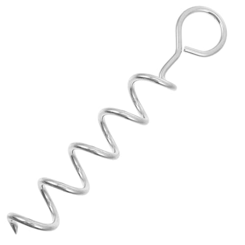 GLEAVI Dog Tie Out Stake Heavy Duty Spiral Ground Anchor Metal Stake for Large Dogs Outdoor Yard Pet Tether with Handle Sturdy Portable