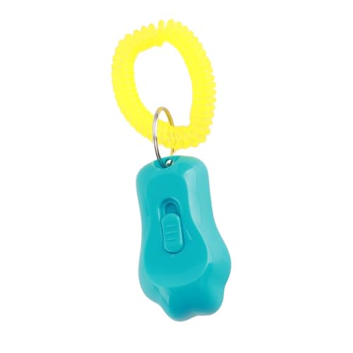 Zerodis titleAdjustable 3 Gears Pet Dog Training Clicker Claw Shaped with Wrist Strap for Cats Birds (Sky Blue) - color: Sky Blue