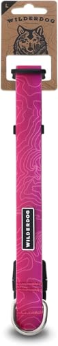 Wilderdog Waterproof Dog Collar - Repels Water & Dirt - Large 17"-24" - Plum - color: Plum, size: Large