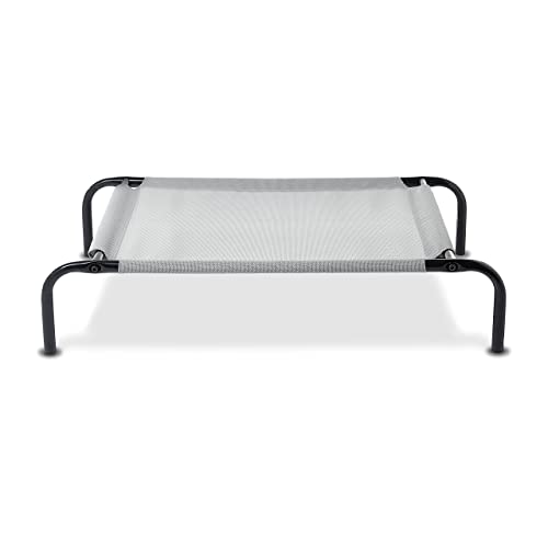 Amazon Basics Cooling Breathable Elevated Dog Bed with Metal Frame for Small Dogs, 36" x 22" x 7.5", Grey - color: Grey, size: Small