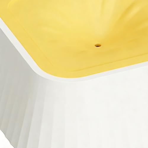 Spill Proof Dog Water Bowl 37oz, Large Capacity No Drip Pet Dispenser with Non-Slip Base, Slow Water Bowl for Dogs Puppies Indoor Outdoor Use, 22x22x8cm - color: Yellow