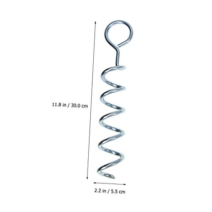 1set Portable Dog Stakes Spiral Ground Anchors for Tents Trampolines Wear-Resistant Easy to Use Anchors Strap for Outdoor Camping Dog Tie-Outs