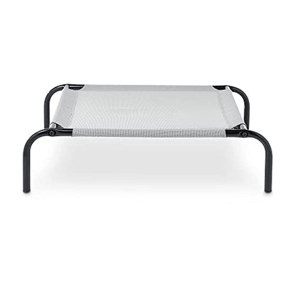 Amazon Basics Cooling Breathable Elevated Dog Bed with Metal Frame for Large Dogs, 51" x 31" x 8", Grey - color: Grey, size: Large