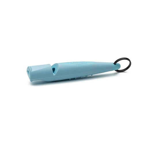 ACME Alpha 211.5 Professional Dog Training Whistle with Enhanced Ergonomic Grip. BPA-Free Plastic. 110 dBA. Long Range. Standardized Frequency. Weatherproof. Made in the UK (Baby Blue) - color: Baby Blue