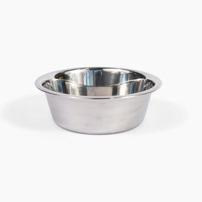 Hiddin Double Elevated Dog Bowl Stand for Medium or Large Dogs, All Breeds, Clear Acrylic 7 Inch Raised Dog Bowl Stand with Two Stainless Steel Bowls for Food and Water - 6.5 Cups Each Dish - size: 6.5 Cups