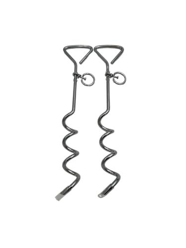 Spiral Dog Tie Out Stake, Set of 2