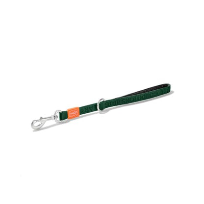 HOWGO Short Dog Leash - Aviation Aluminum Hook Lightweight Padded Handles Rope Traffic Leashes for Large Dogs,No Tangle Dog Leash Coupler,Mountain Green - color: Mountain Green