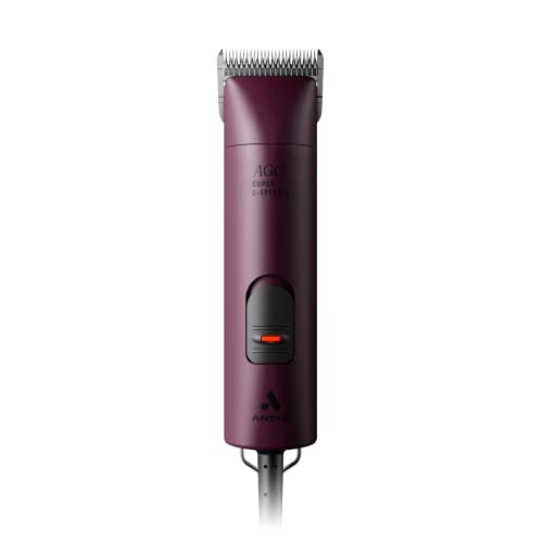 Andis Professional UltraEdge Super 2-Speed Detachable Blade Dog/Pet Clipper,Rotary Motor with Shatter-Proof Housing,Runs Calm & Silent,14-feet Cord,for All Dog Coats & Breeds,120 Volts, (Pack of 6) - color: Burgundy, size: 1 Count (Pack of 6)