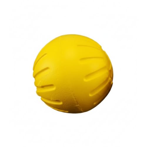 Easy-Grab Floating Dog Disc, Soft EVA Foam Flying Toy for Water Fetch, Yellow - size: 2.76 x 2.76 x 2.76 in