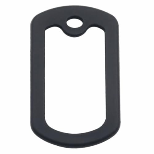 Dog Tag Silicone Muffler 10 Pack – Noise Reduction Guard for Pet ID Tags, Durable Black Silicone Cover 50x30mm
