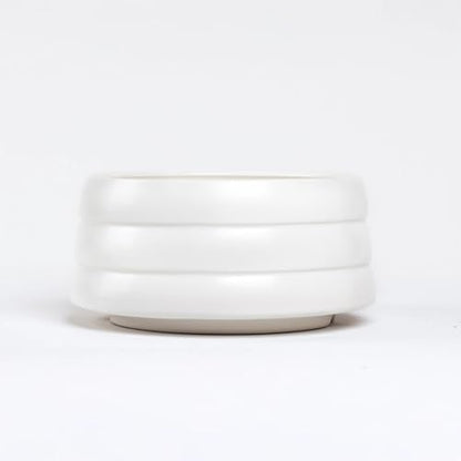BOBO & Bowl Pet Drinking Bowl (1.2L/40 oz), Food-Grade Ceramic Water Bowl for Small & Medium Dogs - Elevated, Heavy Sturdy, Dishwasher & Microwave Safe, Black - color: White
