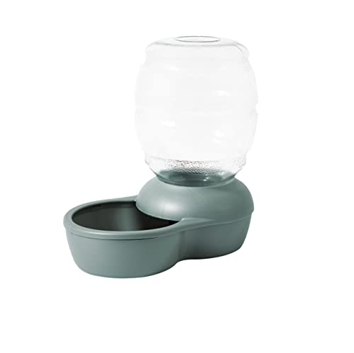 Petmate Replendish Feeder with Automatic Cat and Dog Feeder Green - color: Green, size: 5 LB
