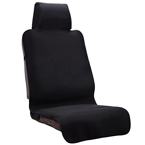 INFANZIA Premium Waterproof Seat Cover Towel Protector Neoprene Universal Fit, Upgraded 100% Washable & Removable Non-Slip Sweat Carseat Towel Covers, Perfect for Gym/Yoga/Workout（Black,1PCS - color: Black, size: one