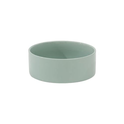 Havniva 7.3inch Ceramic Dog Bowls Dog Food Bowl for Medium Breed Dog Food and Water Bowl Non-Slip Dog Dish Large Capacity Feeding Pet Water Bowl - color: 1 Bowl - Light Green, size: 7.3inch
