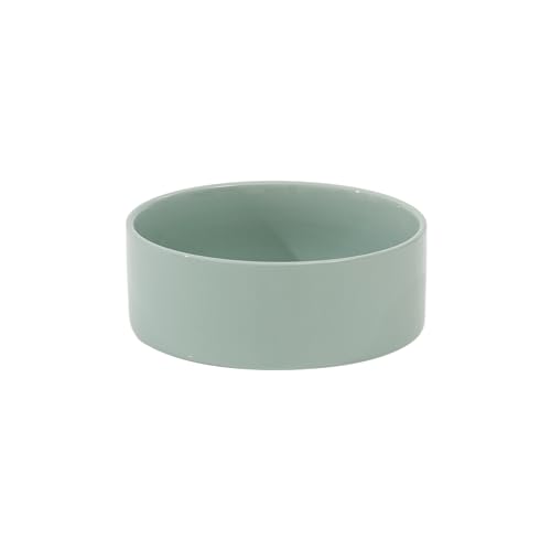 Havniva 7.3inch Ceramic Dog Bowls Dog Food Bowl for Medium Breed Dog Food and Water Bowl Non-Slip Dog Dish Large Capacity Feeding Pet Water Bowl - color: 1 Bowl - Light Green, size: 7.3inch