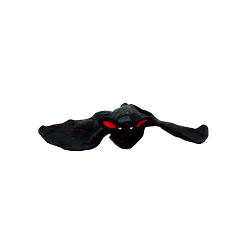 World's Tuffest Soft Dog Toy - Desert Bat - Squeakers - Multiple Layers. Made Durable, Strong & Tough. Interactive Play (Tug, Toss & Fetch). Machine Washable & Floats - color: Black Bat