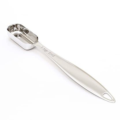 1PCS 1Teaspoon (1/3tbsp, 5ml) Single Measuring Spoon, Individual Stainless Steel Long Handle Measure Tablespoon Only - size: 1tsp|1/3tbsp|5ml|1/6oz
