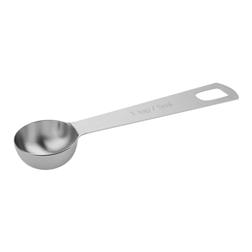 1PCS 1tsp (1/3tbsp, 5ml) Single Measuring Spoon, Stainless Steel Individual Teaspoons Only - size: 1 tsp | 1/3 tbsp | 5 ml | 5 cc | 1/6 oz