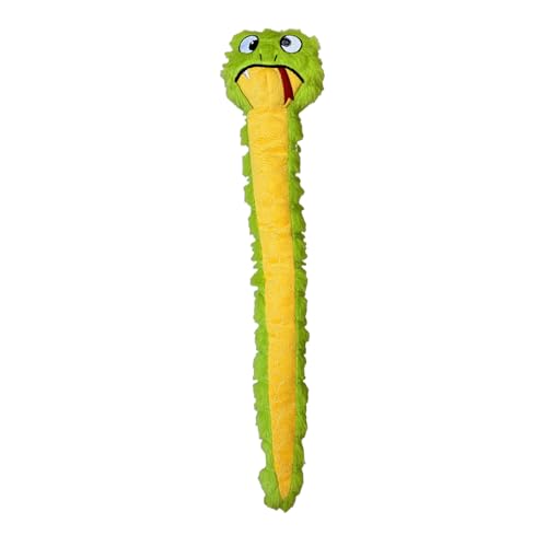 Bite Force -Durable & Strong Dog Toy Slither The Snake with Squeaker, Kevlar-Reinforced for Aggressive Chewers for Small Medium Large Dogs - Green. - color: Regular - Snake