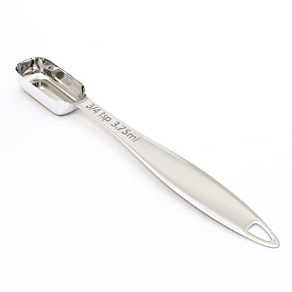 1PCS 3/4Teaspoon (3.75ml) Single Measuring Spoon, Individual Stainless Steel Long Handle Measure Tablespoon Only - size: 3/4tsp|1/4tbsp|3.75ml|1/8oz
