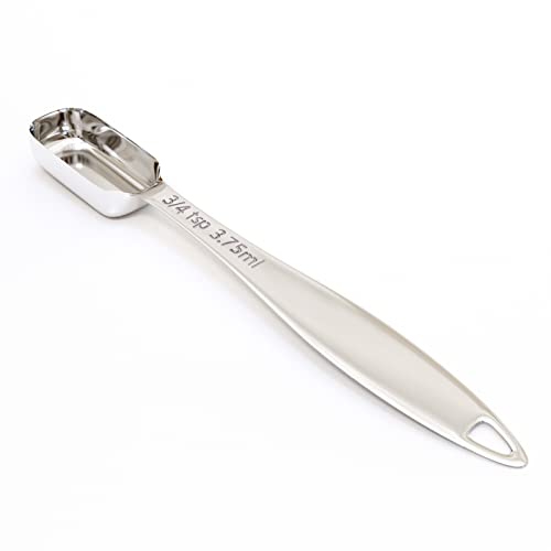 1PCS 3/4Teaspoon (3.75ml) Single Measuring Spoon, Individual Stainless Steel Long Handle Measure Tablespoon Only - size: 3/4tsp|1/4tbsp|3.75ml|1/8oz