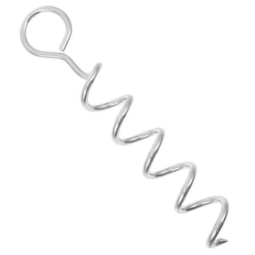 HEMOTON Dog Tie Out Stake Heavy Duty Portable Dog Ground Anchor for Secure Outdoor Use Spiral Design Durable Material for Camping Stable Performance